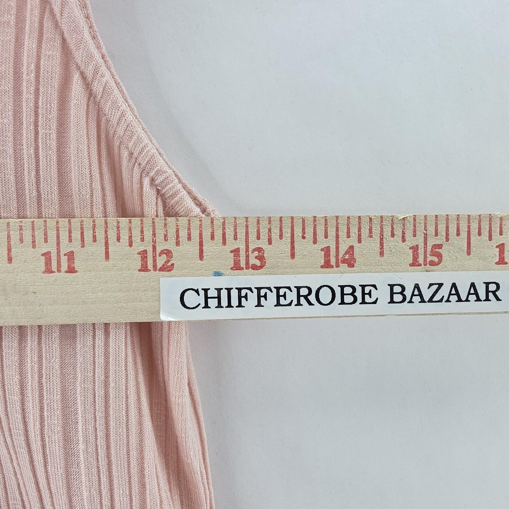 Everlane Dress Womens XS Pink Fairy Coastal Summer Tank Maxi Ribbed Pullover - Picture 6 of 11